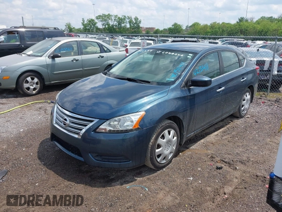 2013 Nissan Sentra SV with VIN 1N4AB7AP2DN903154, listed as a IAAI auction lot 42151411 with 207,274 mi miles. Bid and sale history available at carsss.com. Image 2.
