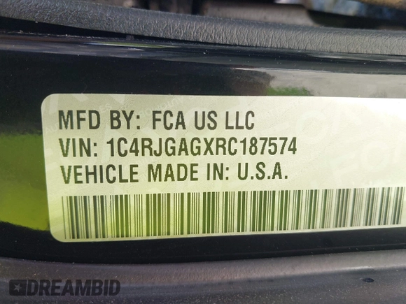 2024 Jeep Grand Cherokee Laredo X with VIN 1C4RJGAGXRC187574, listed as a IAAI auction lot 42234322 with Not provided miles and . Bid and sale history available at DreamBid. Image 9.