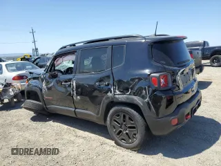 2018 Jeep Renegade Trailhawk with VIN ZACCJBCB8JPH60403, listed as a Copart auction lot 58562765 with 43,009 mi miles and Salvage title. Bid and sale history available at DreamBid. Image 2.