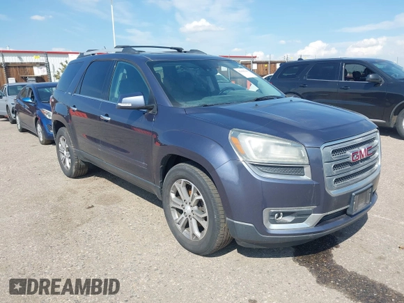 2014 GMC Acadia SLT z VIN 1GKKVSKD8EJ134802, wystawiony jako IAAI lot #42438344 z przebiegiem 162 353 mil mil oraz . Historia ofert i sprzedaży dostępna na DreamBid. Obrazek 1.