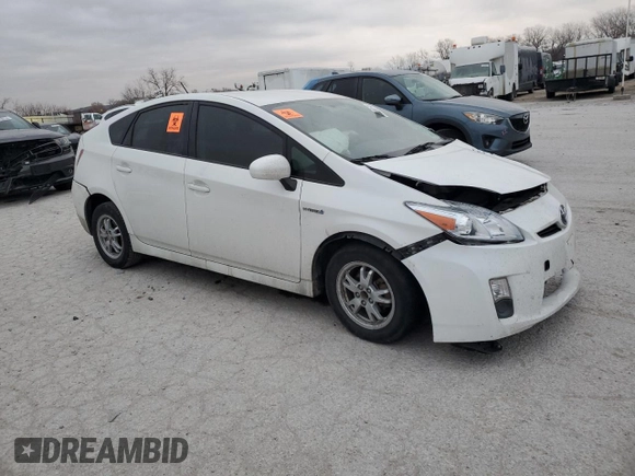 2010 Toyota Prius II with VIN JTDKN3DU7A0201839, listed as a Copart auction lot 85890174 with Not Provided miles and Salvage Title. Bid and sale history available at DreamBid. Image 4.