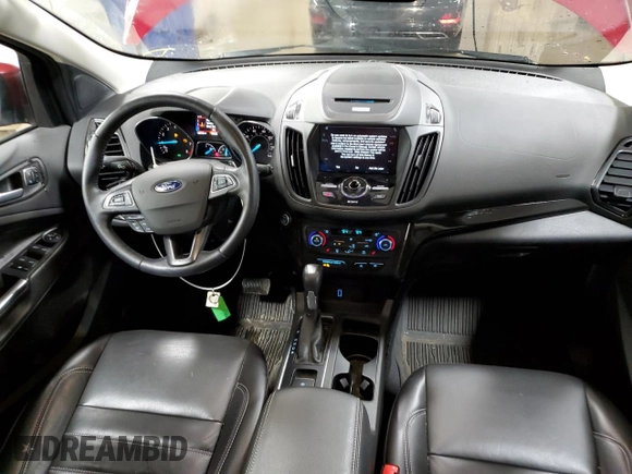 2017 Ford Escape Titanium with VIN 1FMCU0JD0HUE13538, listed as a Copart auction lot 49396125 with 36,733 mi miles and Salvage Title. Bid and sale history available at carsss.com. Image 8.