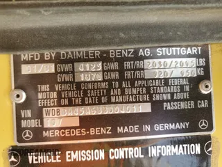 1981 Mercedes-Benz 380 SL with VIN WDBBA45A6BB004011, listed as a Copart auction lot 51533745 with 94,176 mi miles and Clean Title. Bid and sale history available at DreamBid. Image 12.