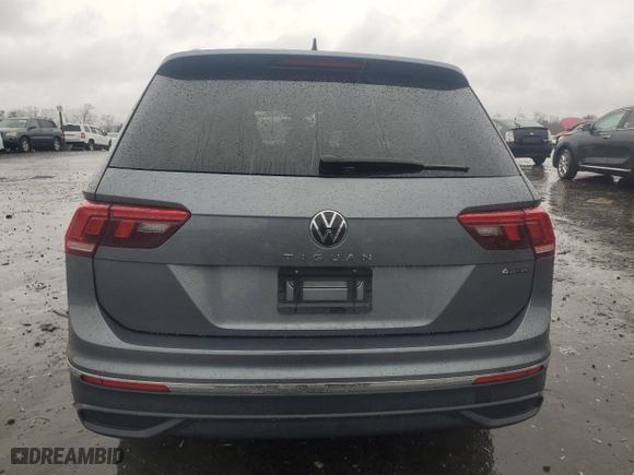 2024 Volkswagen Tiguan S with VIN 3VVFB7AX0RM051356, listed as a Copart auction lot 43218935 with 13,201 mi miles and Salvage Title. Bid and sale history available at carsss.com. Image 6.