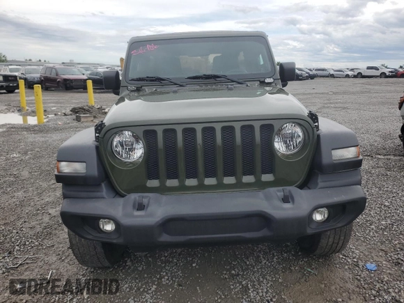 2021 Jeep Wrangler Unlimited Sport S with VIN 1C4HJXDNXMW717149, listed as a Copart auction lot 55469785 with 68,808 mi miles and Salvage title. Bid and sale history available at DreamBid. Image 5.
