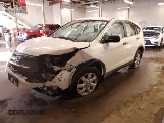 2013 Honda CR-V LX with VIN 5J6RM4H37DL046537, listed as a Copart auction lot 45942795 with 101,016 mi miles and Salvage Title. Bid and sale history available at DreamBid. Image 1.