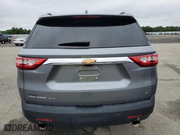 2021 Chevrolet Traverse LT Leather with VIN 1GNEVHKW2MJ140601, listed as a Copart auction lot 65376624 with 57,276 mi miles and Salvage Title. Bid and sale history available at carsss.com. Image 6.