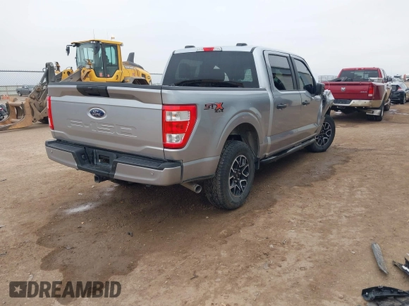 2023 Ford F-150 XL with VIN 1FTFW1E58PFB69225, listed as a IAAI auction lot 41546811 with 1 mi miles. Bid and sale history available at carsss.com. Image 4.