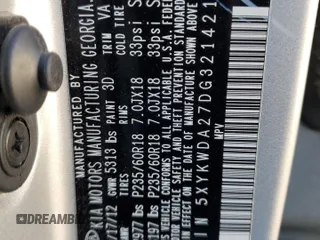 2013 Kia Sorento SX with VIN 5XYKWDA27DG321421, listed as a Copart auction lot 46719875 with 126,382 mi miles and Salvage Title. Bid and sale history available at carsss.com. Image 13.