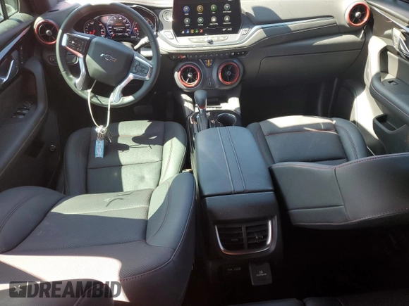 2025 Chevrolet Blazer RS with VIN 3GNKBERS3SS103775, listed as a Copart auction lot 61497805 with 16,242 mi miles and Salvage title. Bid and sale history available at DreamBid. Image 8.