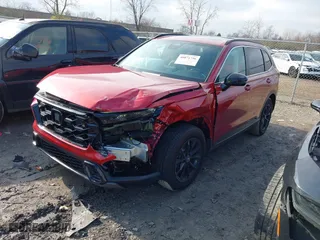 2025 Honda CR-V Hybrid Sport-L with VIN 7FARS6H81SE018403, listed as a IAAI auction lot 40871756 with 4,124 mi miles. Bid and sale history available at carsss.com. Image 18.