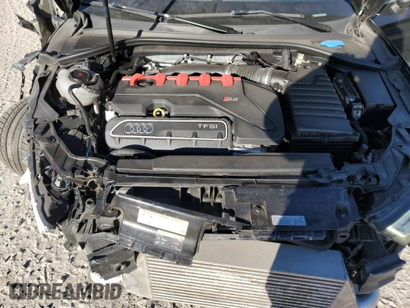 2019 Audi RS 3 with VIN WUABWGFF8KA907574, listed as a Copart auction lot 87910395 with 38,289 mi miles and Salvage title. Bid and sale history available at DreamBid. Image 11.
