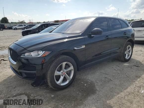 2018 Jaguar F-Pace 30t Premium with VIN SADCJ2GX4JA236479, listed as a Copart auction lot 61927345 with 81,452 mi miles and Salvage title. Bid and sale history available at DreamBid. Image 1.