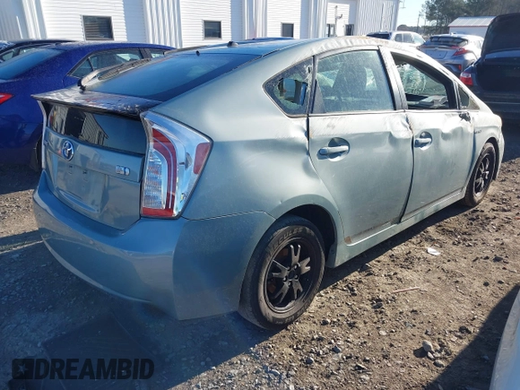 2013 Toyota Prius One with VIN JTDKN3DU2D5681411, listed as a IAAI auction lot 41687126 with 166,146 mi miles. Bid and sale history available at carsss.com. Image 4.