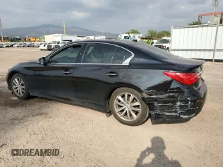 2014 Infiniti Q50 Hybrid Premium with VIN JN1AV7AP2EM692078, listed as a Copart auction lot 86895944 with 123,940 mi miles and Salvage title. Bid and sale history available at DreamBid. Image 2.