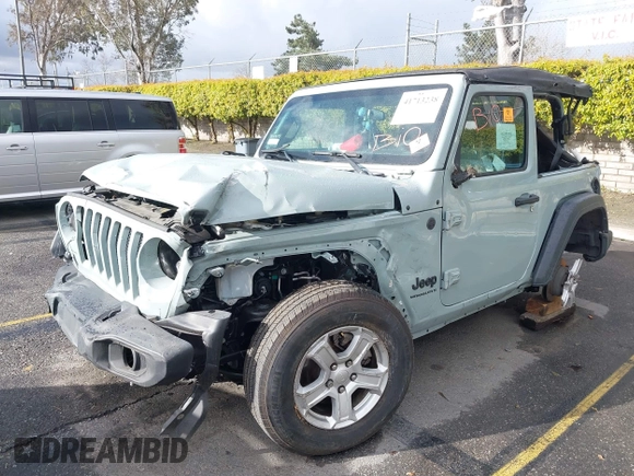 2023 Jeep Wrangler Willys z VIN 1C4HJXAG0PW600660, wystawiony jako IAAI lot #41713238 z przebiegiem 43 717 mil mil oraz . Historia ofert i sprzedaży dostępna na DreamBid. Obrazek 2.