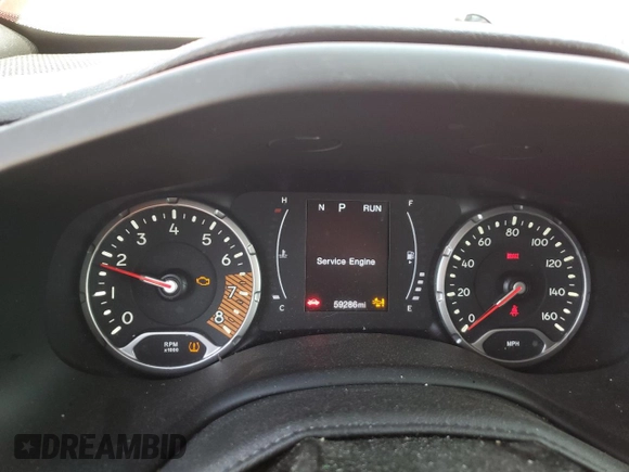 2021 Jeep Renegade Sport z VIN ZACNJDAB6MPM31904, wystawiony jako Copart lot #57139845 z przebiegiem 59 286 mil mil oraz Szkoda całkowita • Salvage title. Historia ofert i sprzedaży dostępna na DreamBid. Obrazek 9.