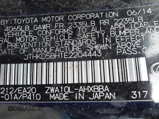 2014 Lexus CT 200h with VIN JTHKD5BH1E2204443, listed as a IAAI auction lot 42263161 with 131,358 mi miles and . Bid and sale history available at DreamBid. Image 9.