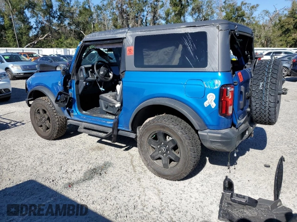 2024 Ford Bronco Black Diamond with VIN 1FMDE1AH3RLA45289, listed as a Copart auction lot 87805915 with 4,644 mi miles and Salvage title. Bid and sale history available at DreamBid. Image 2.