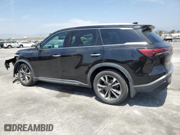2023 Infiniti QX60 Luxe с VIN 5N1DL1FR7PC351478, выставлен на аукционе Copart как лот 52640355 с пробегом 106 760 миль миль и Списание • Salvage title. История ставок и продаж доступна на DreamBid. Изображение 2.