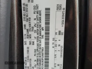 2015 Ford Escape Titanium with VIN 1FMCU9J93FUA67563, listed as a Copart auction lot 61770085 with 134,201 mi miles and Salvage title. Bid and sale history available at DreamBid. Image 14.