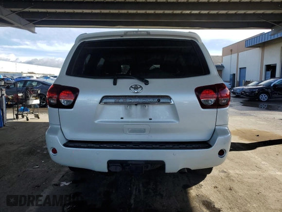 2018 Toyota Sequoia Platinum with VIN 5TDDY5G17JS165287, listed as a Copart auction lot 48534145 with 96,526 mi miles and Salvage Title. Bid and sale history available at carsss.com. Image 6.