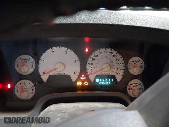 2006 Dodge 2500 SLT with VIN 1D7KS28C06J214959, listed as a IAAI auction lot 41125689 with 245,429 mi miles and . Bid and sale history available at DreamBid. Image 7.