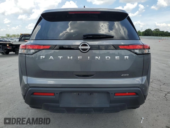 2024 Nissan Pathfinder S with VIN 5N1DR3AC7RC241546, listed as a Copart auction lot 61979645 with 24,407 mi miles and Salvage title. Bid and sale history available at DreamBid. Image 6.