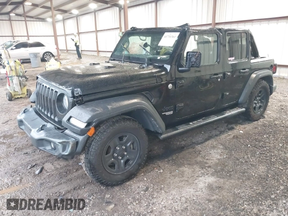 2021 Jeep Wrangler Unlimited Willys with VIN 1C4HJXDN2MW725181, listed as a IAAI auction lot 41731361 with 53,505 mi miles and . Bid and sale history available at DreamBid. Image 17.