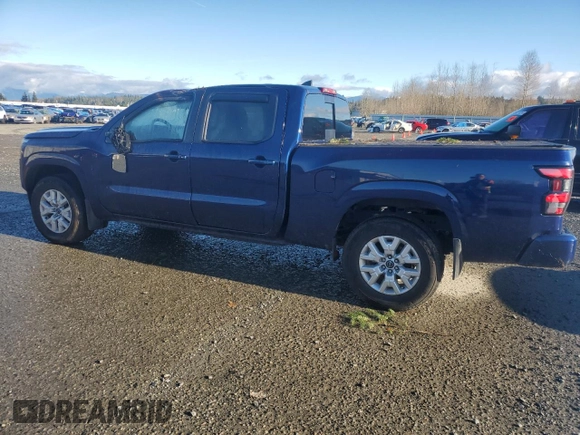 2023 Nissan Frontier SV with VIN 1N6ED1FK5PN613136, listed as a Copart auction lot 82491094 with 24,725 mi miles and Salvage Title. Bid and sale history available at carsss.com. Image 2.