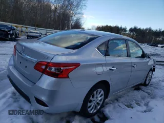 2019 Nissan Sentra SV with VIN 3N1AB7AP1KY272748, listed as a Copart auction lot 46336665 with 55,771 mi miles and Salvage Title. Bid and sale history available at DreamBid. Image 3.
