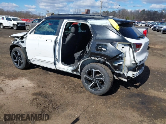 2021 Chevrolet TrailBlazer RS with VIN KL79MUSL2MB174573, listed as a IAAI auction lot 41661917 with 68,646 mi miles. Bid and sale history available at carsss.com. Image 3.