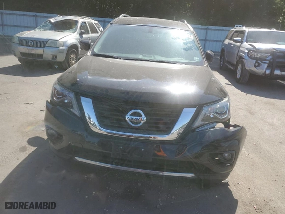 2019 Nissan Pathfinder SV with VIN 5N1DR2MM6KC629789, listed as a Copart auction lot 80566844 with 0 mi miles and Salvage Title. Bid and sale history available at carsss.com. Image 5.