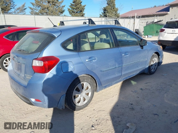 2012 Subaru Impreza 2.0i с VIN JF1GPAA68CH208402, выставлен на аукционе IAAI как лот 41248834 с пробегом 105 263 миль миль и . История ставок и продаж доступна на DreamBid. Изображение 4.