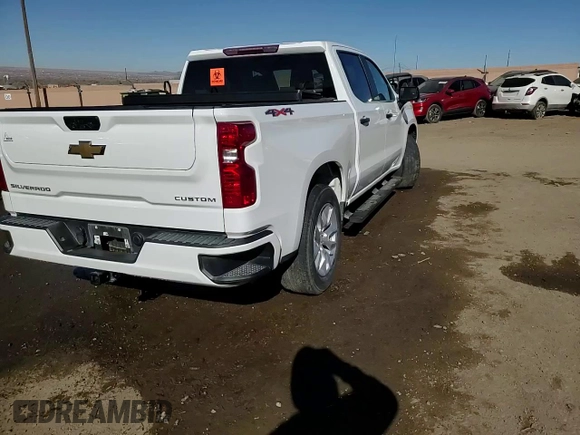 2023 Chevrolet Silverado 1500 Custom with VIN 3GCPDBEK7PG159113, listed as a Copart auction lot 89026075 with 27,447 mi miles and Salvage Title. Bid and sale history available at DreamBid. Image 14.