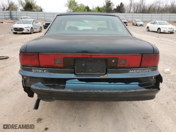 1995 Mercury Sable GS with VIN 1MELM50U3SA623819, listed as a Copart auction lot 46957824 with 121,357 mi miles and Clean Title. Bid and sale history available at carsss.com. Image 6.