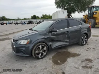 2017 Chevrolet Sonic Premier with VIN 1G1JF5SBXH4120366, listed as a Copart auction lot 50355305 with 123,932 mi miles and Salvage Title. Bid and sale history available at carsss.com. Image 1.