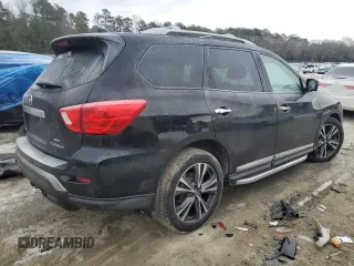 2020 Nissan Pathfinder Platinum with VIN 5N1DR2DM0LC599657, listed as a Copart auction lot 88320685 with Not provided miles and Salvage title. Bid and sale history available at DreamBid. Image 3.