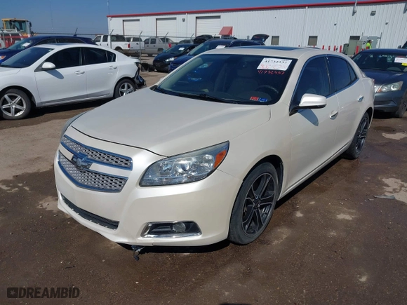 2013 Chevrolet Malibu LTZ with VIN 1G11J5SX2DF337404, listed as a IAAI auction lot 41732337 with 112,276 mi miles. Bid and sale history available at carsss.com. Image 2.