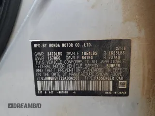 2016 Honda Fit EX z VIN JHMGK5H72GX036263, wystawiony jako Copart lot #51423955 z przebiegiem 97 140 mil mil oraz Szkoda całkowita • Salvage title. Historia ofert i sprzedaży dostępna na DreamBid. Obrazek 14.