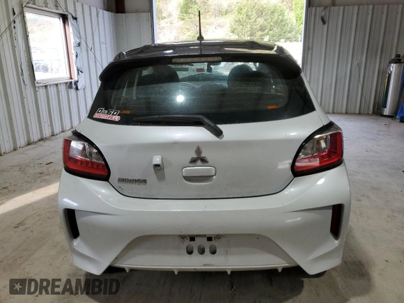 2023 Mitsubishi Mirage Black Edition with VIN ML32AWHJ6PH005269, listed as a Copart auction lot 53878975 with Not provided miles and Salvage title. Bid and sale history available at DreamBid. Image 6.