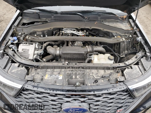 2022 Ford Explorer ST with VIN 1FM5K8GCXNGC46014, listed as a Copart auction lot 43247475 with 35,289 mi miles and Salvage Title. Bid and sale history available at carsss.com. Image 11.