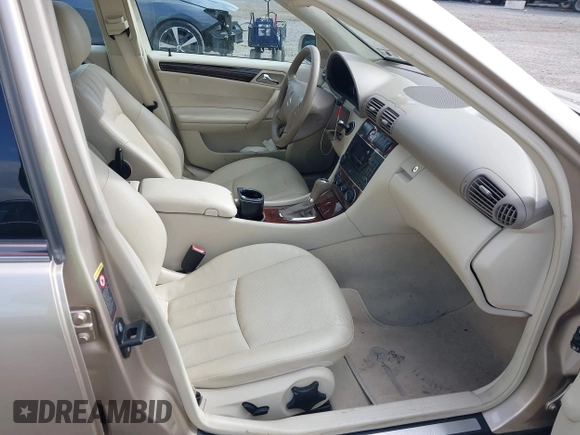 2005 Mercedes-Benz C 240 with VIN WDBRF81J35F665750, listed as a IAAI auction lot 41898295 with 82,991 mi miles and . Bid and sale history available at DreamBid. Image 5.