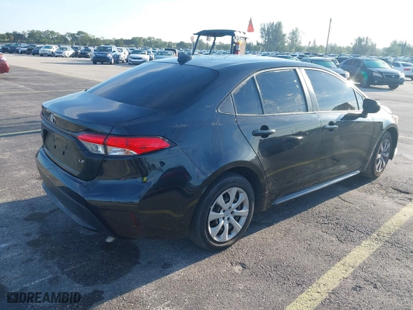 2022 Toyota Corolla LE with VIN JTDEPMAE1NJ206769, listed as a IAAI auction lot 41875080 with 37,576 mi miles. Bid and sale history available at carsss.com. Image 4.