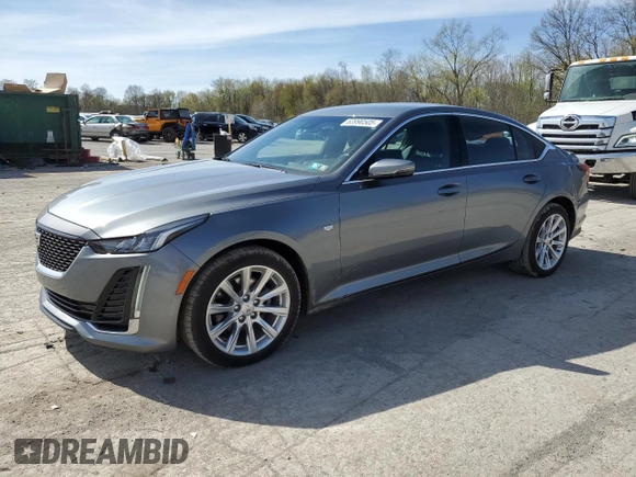 2020 Cadillac CT5 Luxury z VIN 1G6DS5RK2L0145013, wystawiony jako Copart lot #53990505 z przebiegiem 52 457 mil mil oraz Szkoda całkowita • Salvage title. Historia ofert i sprzedaży dostępna na DreamBid. Obrazek 1.