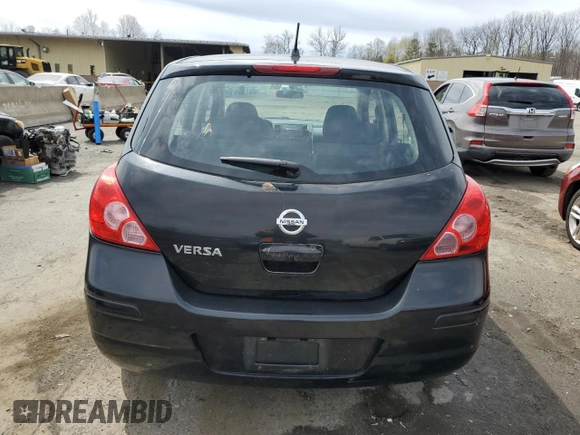 2009 Nissan Versa S with VIN 3N1BC13E49L363630, listed as a Copart auction lot 53118515 with 135,573 mi miles and Salvage Title. Bid and sale history available at DreamBid. Image 6.
