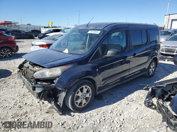 2015 Ford Transit Connect XLT with VIN NM0GS9F79F1174795, listed as a Copart auction lot 76515644 with 191,541 mi miles and Salvage title. Bid and sale history available at DreamBid. Image 1.