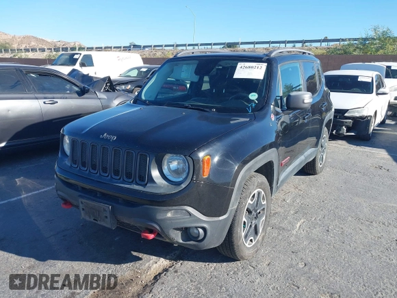 2015 Jeep Renegade Trailhawk с VIN ZACCJBCT2FPC20013, выставлен на аукционе IAAI как лот 42680212 с пробегом 285 990 миль миль и . История ставок и продаж доступна на DreamBid. Изображение 19.