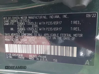 2022 Toyota Sienna XLE с VIN 5TDYSKFC5NS070429, выставлен на аукционе IAAI как лот 41967531 с пробегом 24 929 миль миль и . История ставок и продаж доступна на DreamBid. Изображение 9.