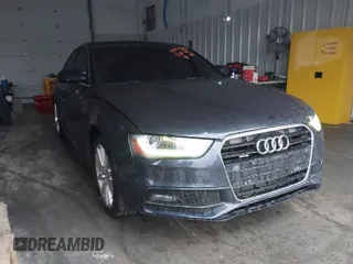 2014 Audi A4 Premium Plus with VIN WAUFFAFL7EN040132, listed as a IAAI auction lot 41717787 with 194,009 mi miles. Bid and sale history available at carsss.com. Image 1.